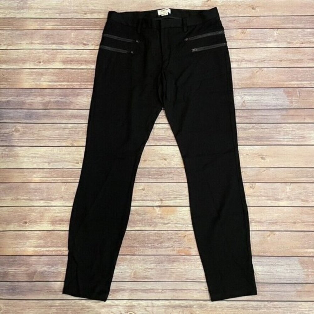 Helmut Lang Black Slim Zip-Front Pants